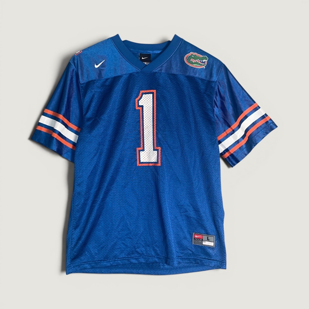 2007 Nike Team Florida Gators #1 Football Jersey Youth L 16-18 NCAA Blue